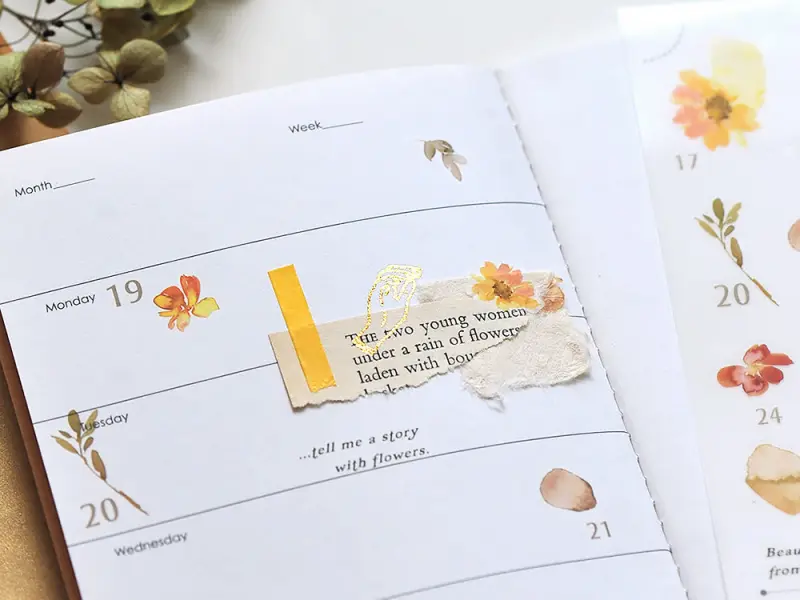 MU | Gold Foil Rub-On Transfer Stickers - 05