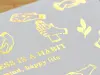 MU | Gold Foil Rub-On Transfer Stickers - 05
