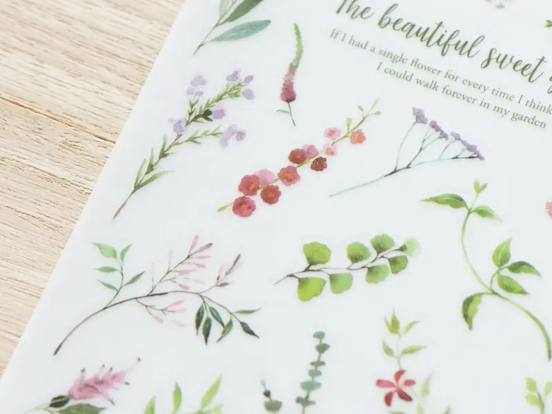 MU Print-On Transfer Stickers 193 - Secret Garden