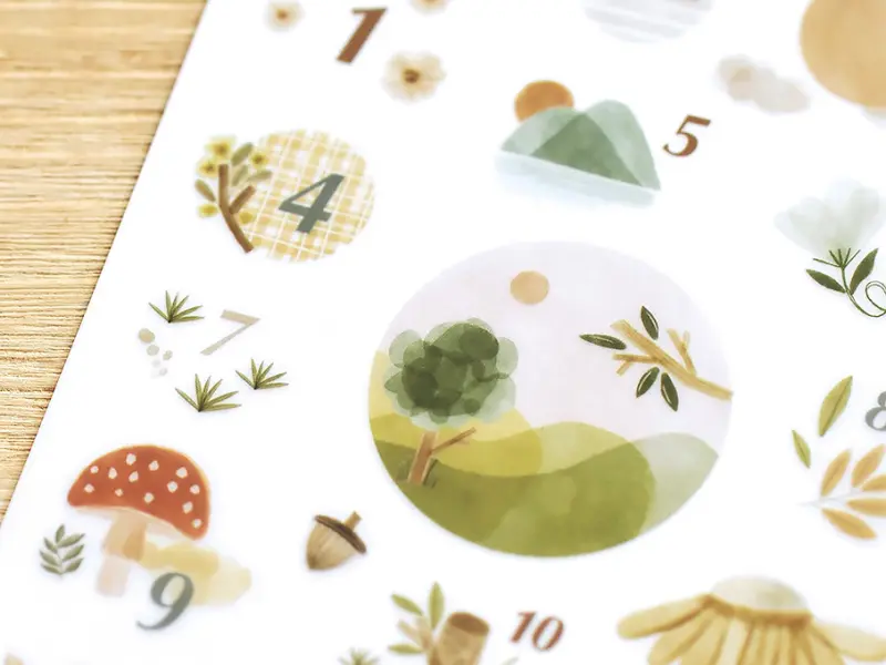 MU Print-On Transfer Stickers 165 - Daydream
