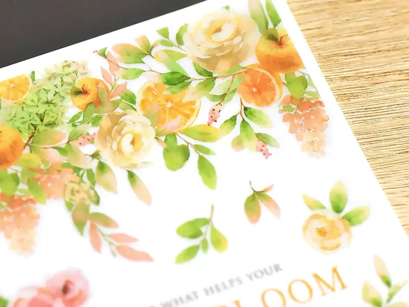 MU | Print-On Stickers - Heart Blooms