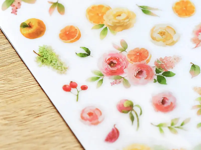 MU | Print-On Stickers - Heart Blooms
