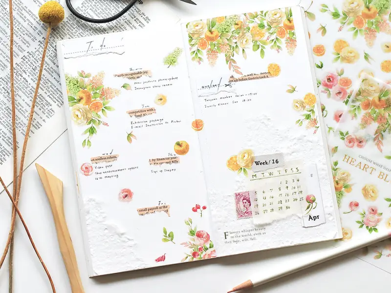 MU | Print-On Stickers - Heart Blooms