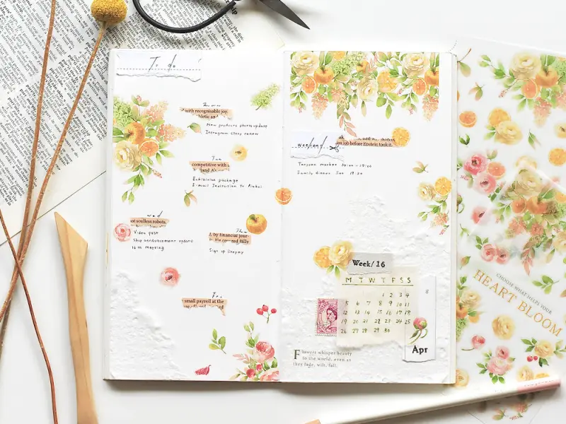 MU | Print-On Stickers - Heart Blooms