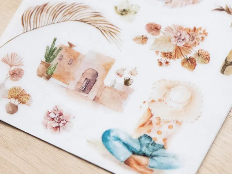 MU Print-On Transfer Stickers 197 - Summer Trip In Morocco