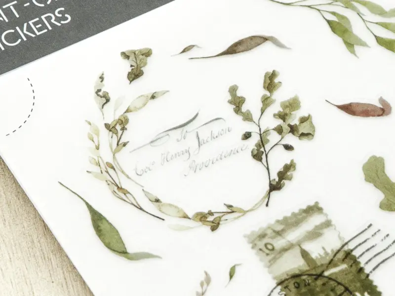 MU Print-On Transfer Stickers 201 - Nostalgia Of Old Leaves