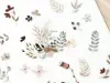 MU Print-On Transfer Stickers 202 - Folk Flowers