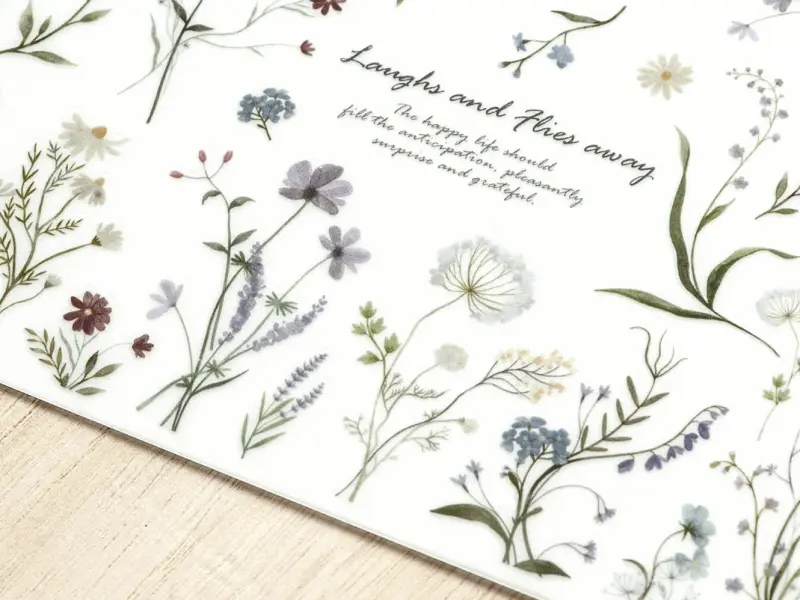 MU Print-On Transfer Stickers 203 -  Valley Of Flowers