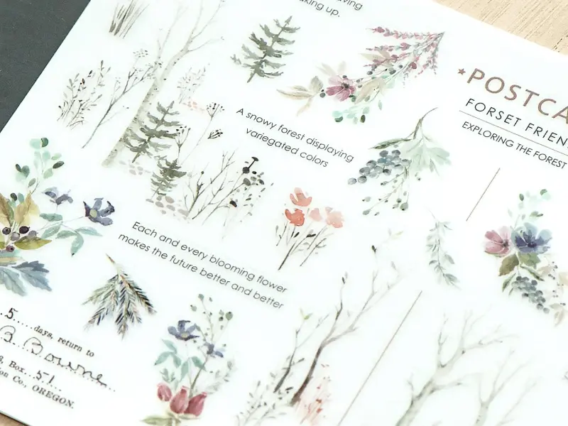 MU Print-On Transfer Stickers 209 - Fox Tales