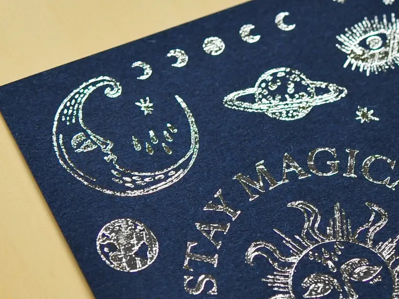 MU | Silver Foil Rub-On Stickers - 01