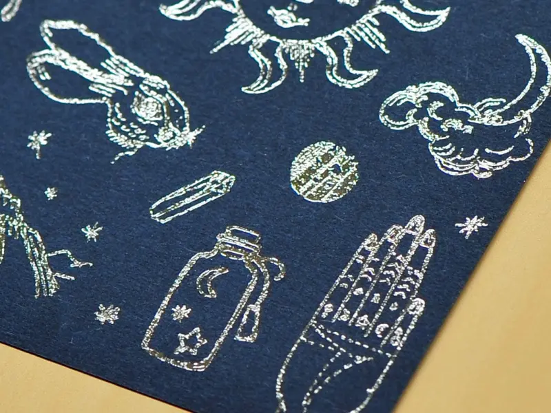 MU | Silver Foil Rub-On Stickers - 01