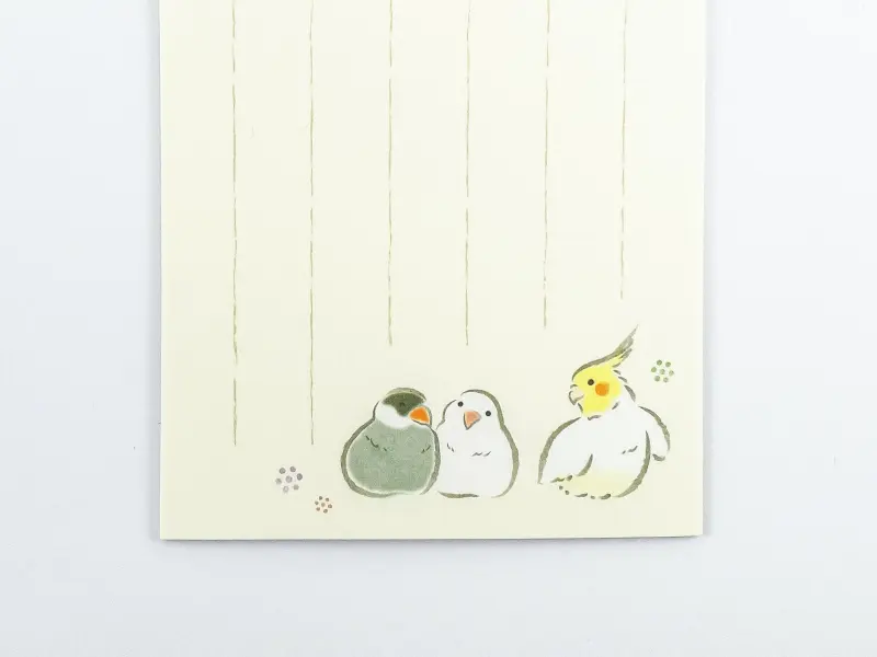 Japanese Notepad Ippitsusen - Birds