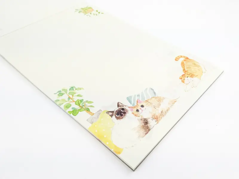Letter Set With Envelopes - Cat Cafe