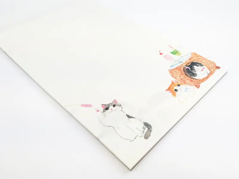 Letter Set With Envelopes - Cat Cafe