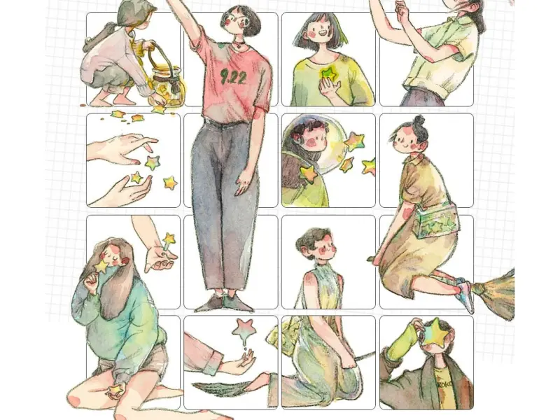 Ding Idako Washi Tape - Starry