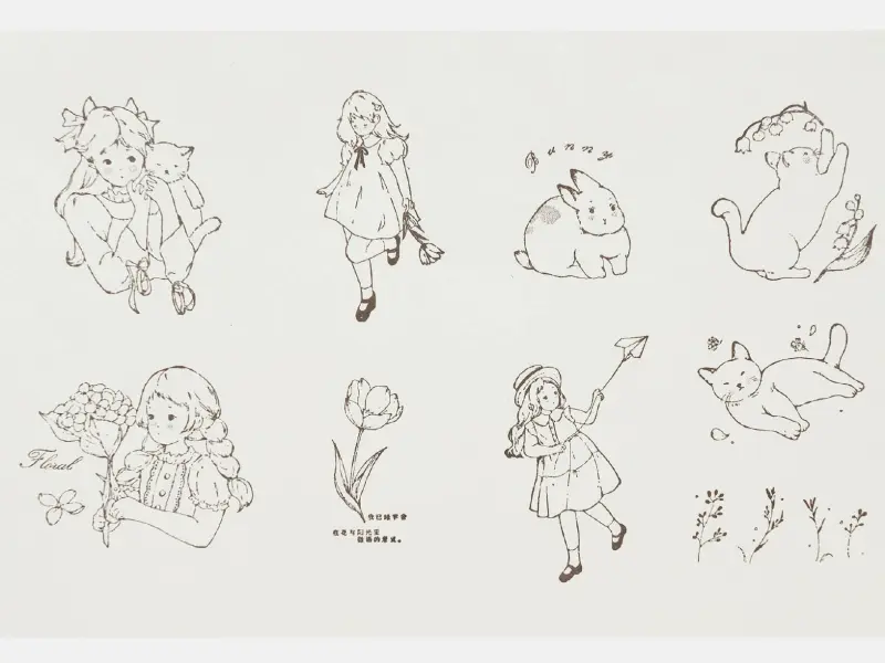 Freckles Tea Stamp Set Vol.3 - Hanashima Diary