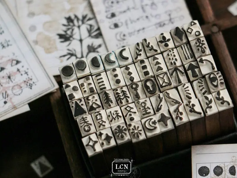 LCN DIY Mini Rubber Stamp Set - Daily Symbols