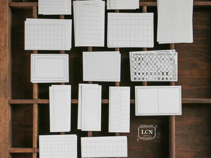 LCN DIY Mini Rubber Stamp Set - Daily Symbols