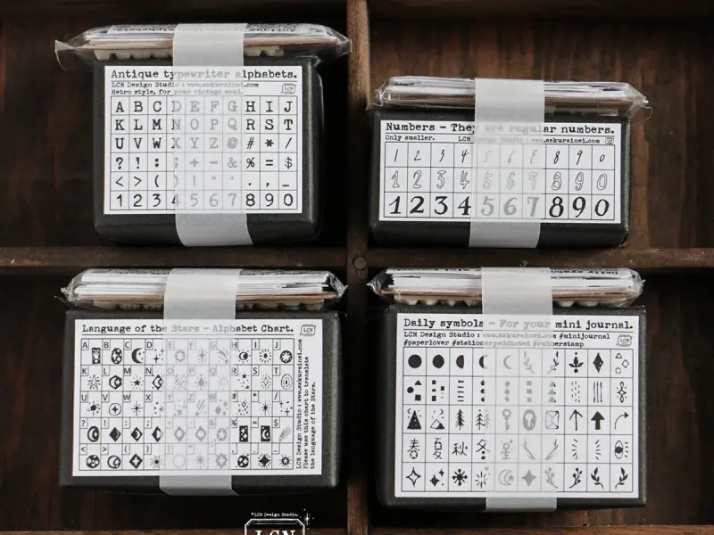 LCN DIY Mini Rubber Stamp Set - Daily Symbols