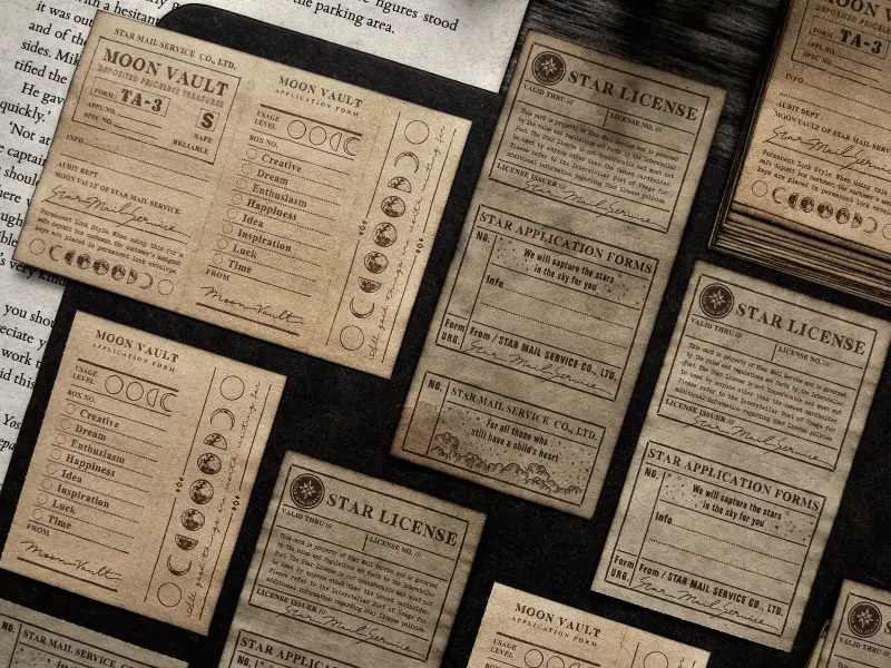 Miao Stelle Memo Pad - Moon Vault Note