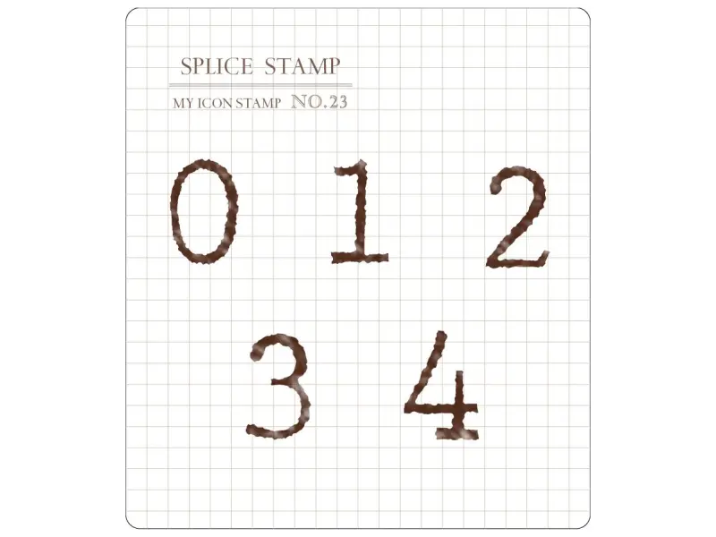 Pre-Order MU Clear Stamp Set Icon 023 - Numbers Basic