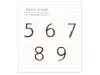Pre-Order MU Clear Stamp Set Icon 023 - Numbers Basic