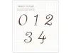 Pre-Order MU Clear Stamp Set Icon 025 - Numbers Classical