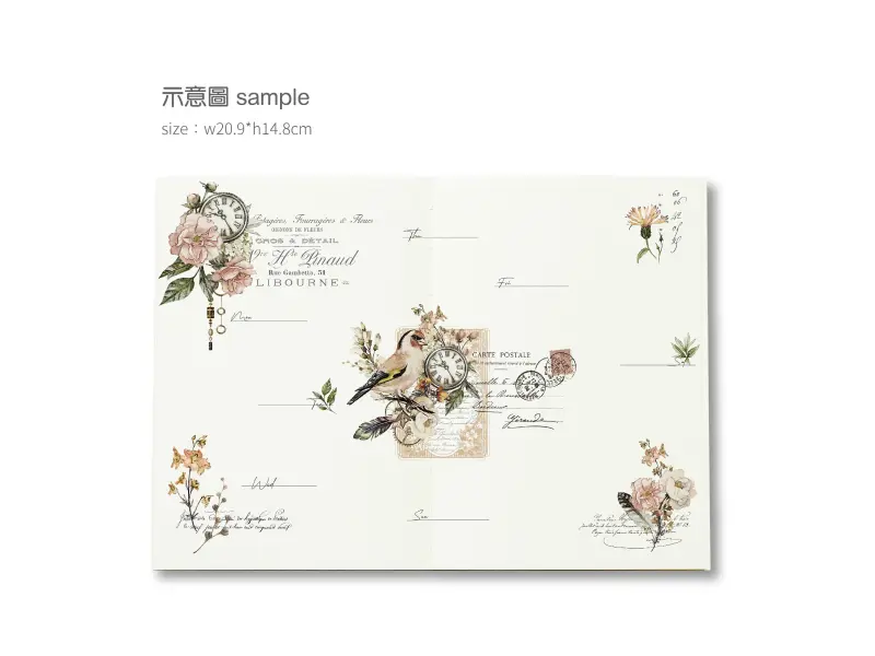 MU Print-On Transfer Stickers 210 - Vintage Clock