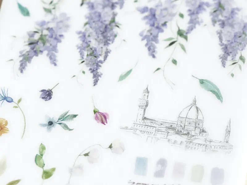 Pre-Order MU Print-On Transfer Stickers 215 - Pretty In Purple