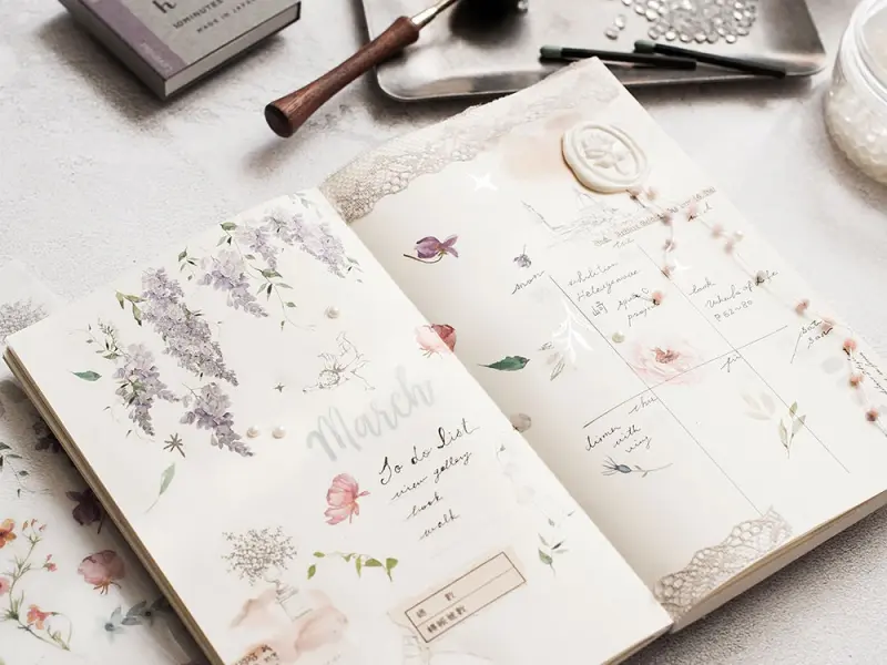 Pre-Order MU Print-On Transfer Stickers 215 - Pretty In Purple