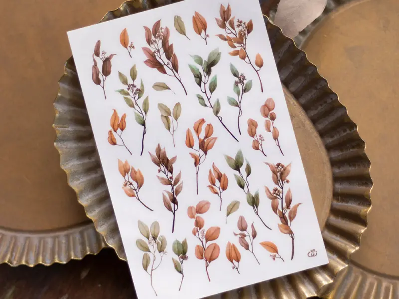 Print-On Transfer Stickers 6 Sheets  - Spring Flowers