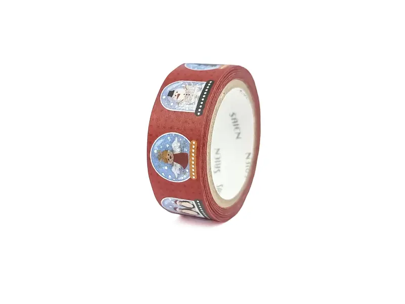 Saien | Christmas Washi Tape - Snowglobe