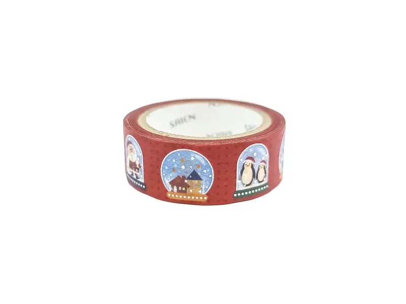 Saien | Christmas Washi Tape - Snowglobe