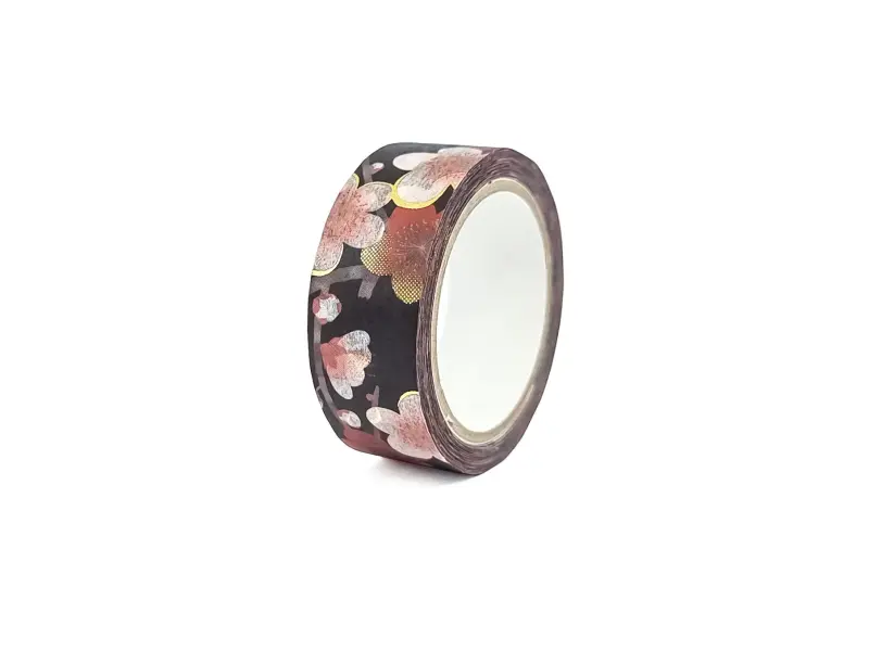 Washi Tape Kimono - Red And White Plum