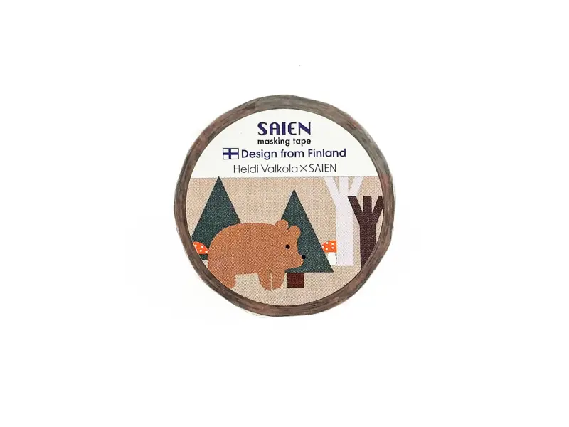 Saien x Heidi Valkola | Washi Tape - Bear