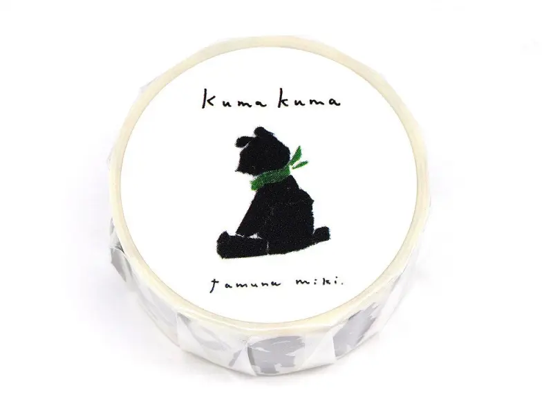 Saien x Miki Tamura Washi Tape Chigiri-e Style - Kuma Kuma