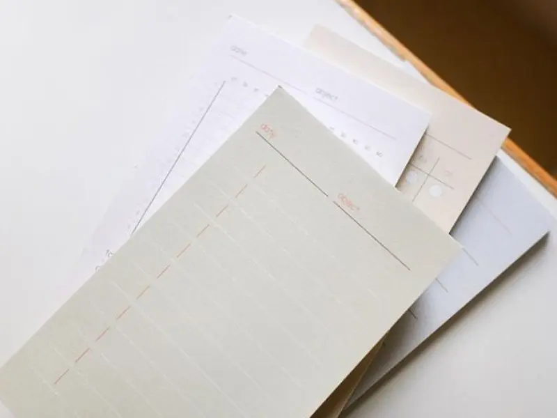 Sticky Memo Monthly Plan - No.1939