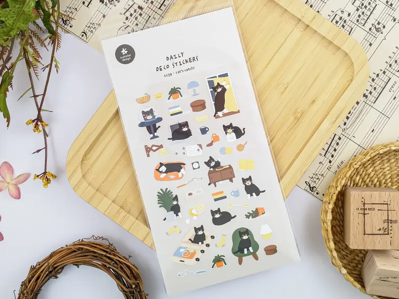 Suatelier Stickers 1139 - Cats Catch