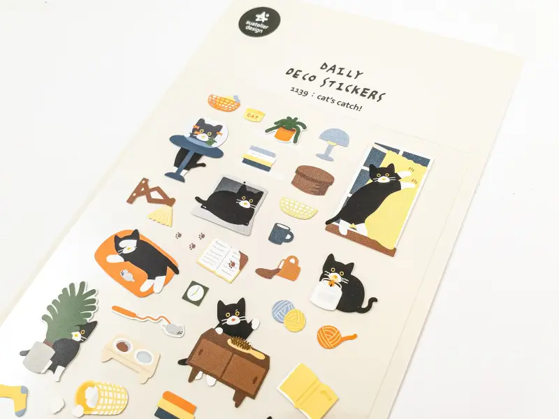 Suatelier Stickers 1139 - Cats Catch