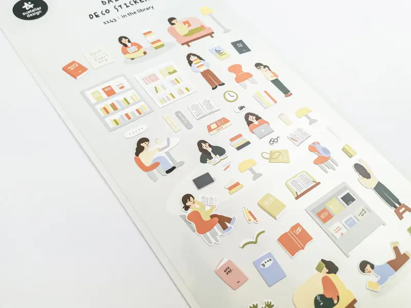 Suatelier Stickers 1143 - In The Library