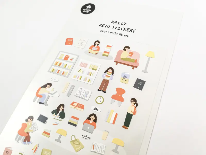 Suatelier Stickers 1143 - In The Library