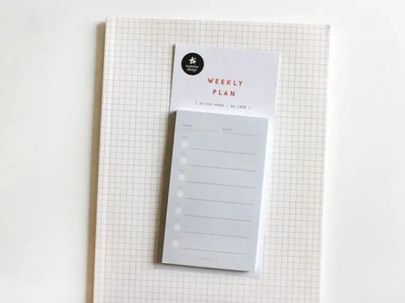 Suatelier Sticky Memo Weekly Plan - No.1938