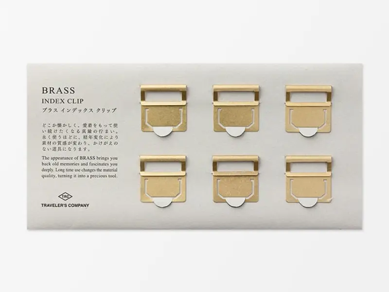 Traveler's Company Brass Index Clips