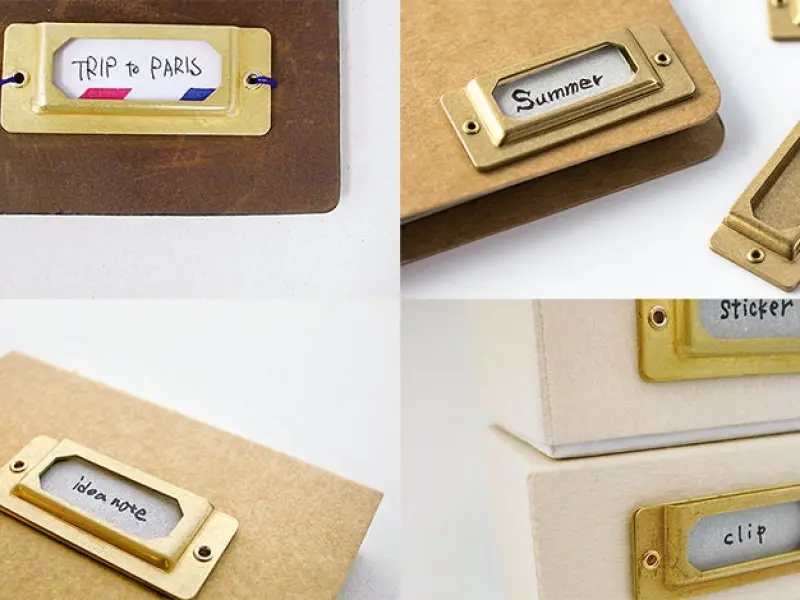 Brass Label Plates