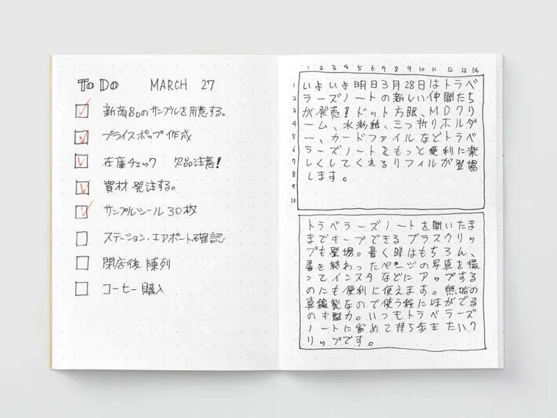 014. Dot Grid Refill Passport Traveler's Notebook