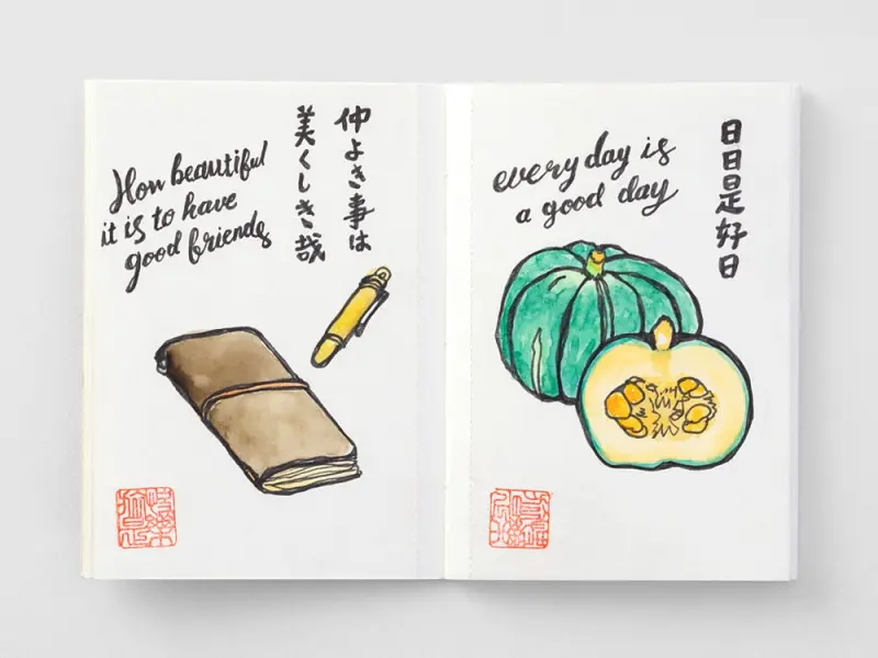 015. Watercolor Paper Refill Passport Traveler's Notebook