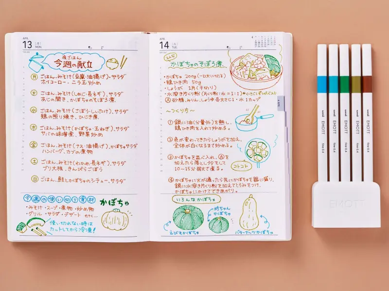 Uniball EMOTT Fineliner Marker Set 04 - Island Color