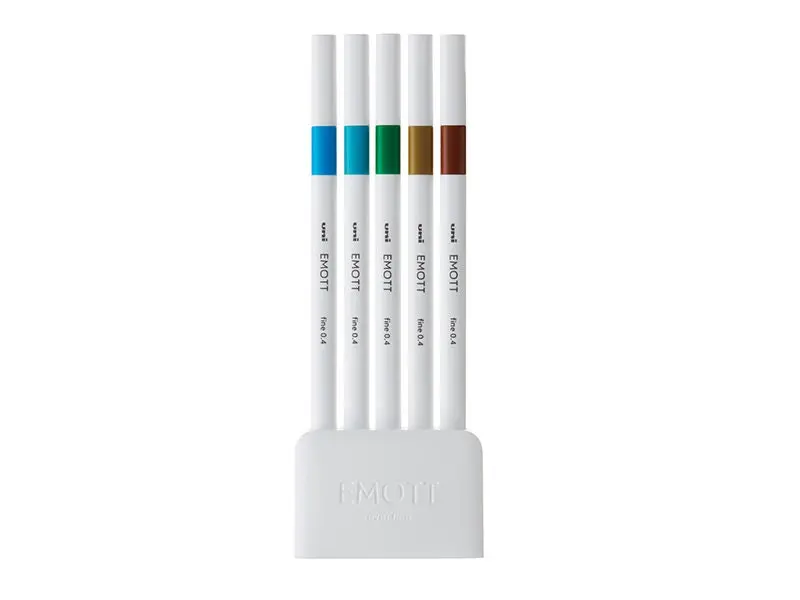 Uniball EMOTT Fineliner Marker Set 04 - Island Color
