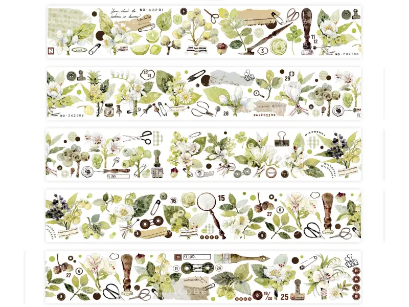 Wildberry Lab Tape SAMPLE - Daily Berries And Blossoms