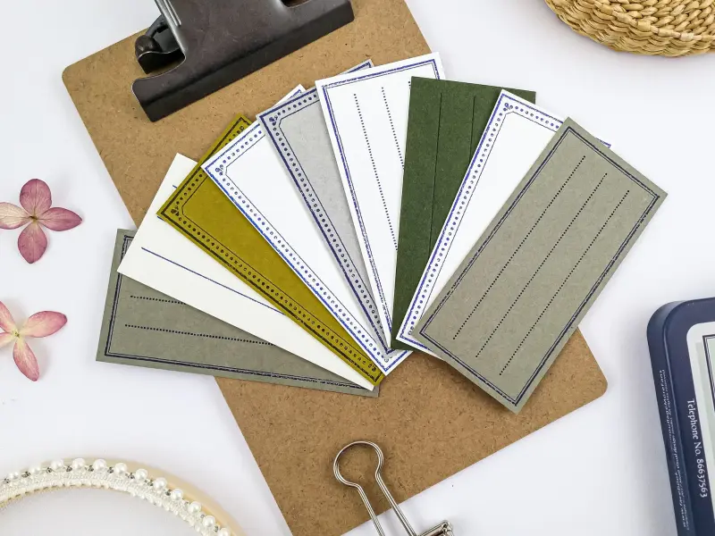 Yamazoe Letterpress Message Card Set - White